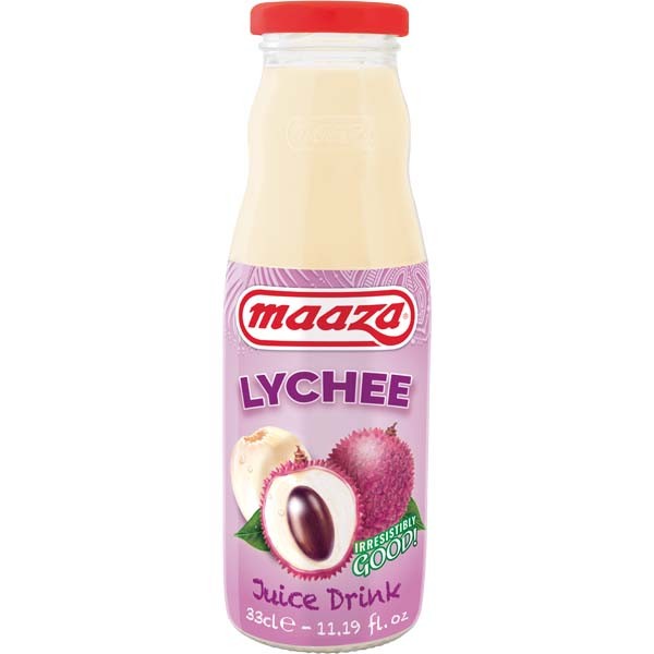 Lychee Glass Bottle -  Maaza - 330ml