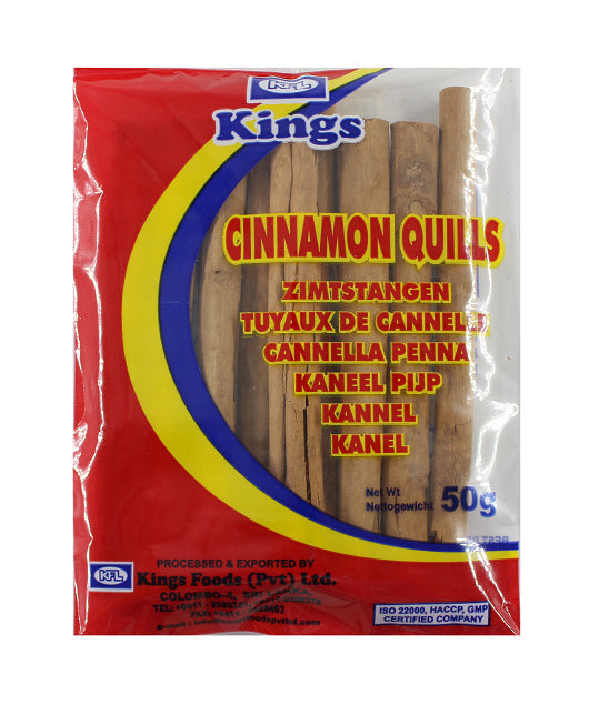 Pure Ceylon Cinnamon Quills - Kings - 50g