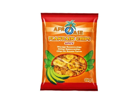Plantain Chips Spicy - Afroase - 80g