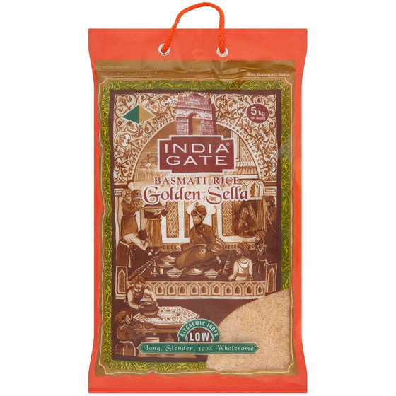Golden Sella Basmati Rice - India Gate - 5kg