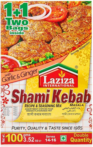 Shami Kebab Masala with Garlic & Ginger - Laziza - 100g