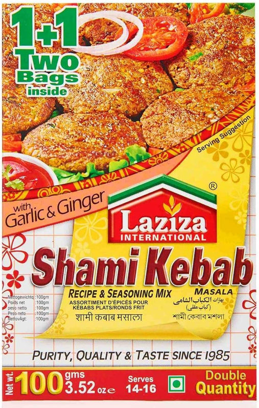 Shami Kebab Masala with Garlic & Ginger - Laziza - 100g