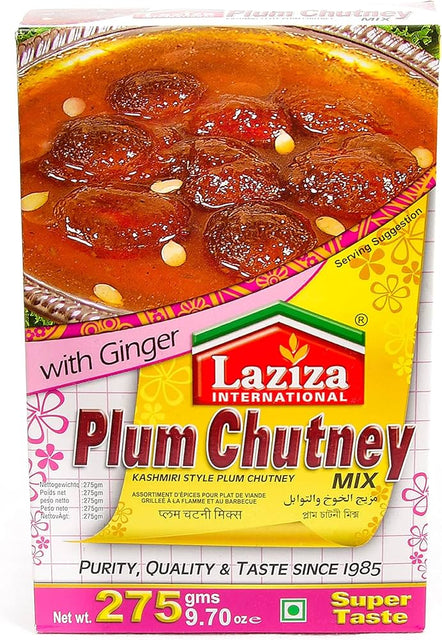 Plum Chutney Mix with Ginger - Laziza - 275 g