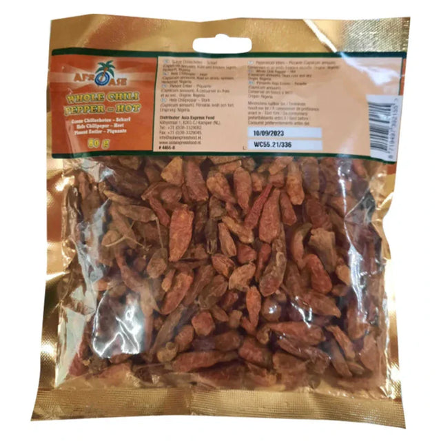Whole Chili Pepper Hot - Afroase - 80g