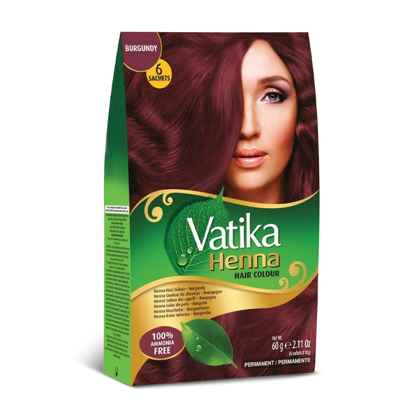 Burgundy Henna Hair Color - Vatika - 60g