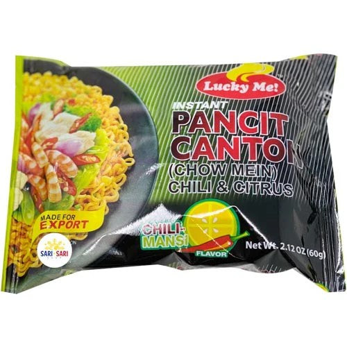 Chili Mansi Pancit Canton Noodles - Lucky Me! - 60g