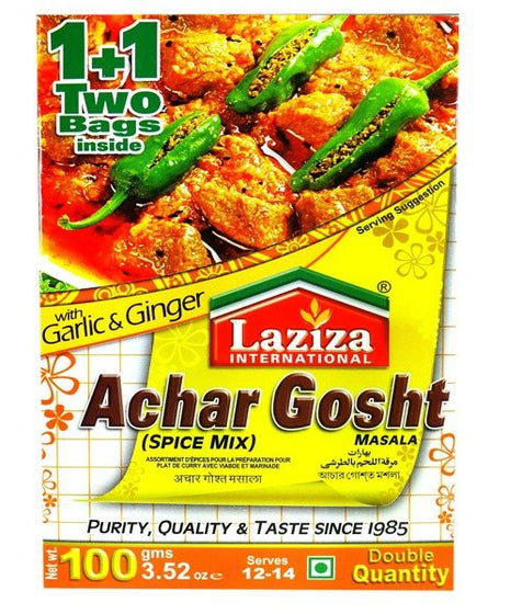 Achar Gosht Masala with Ginger&Garlic - Laziza - 100g