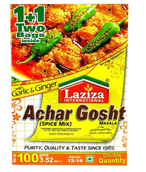 Achar Gosht Masala with Ginger&Garlic - Laziza - 100g