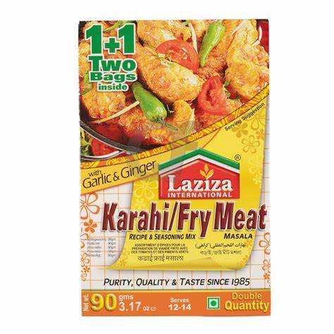 Karahi/Fry Meat Masala with Garlic&Ginger - Laziza - 90g