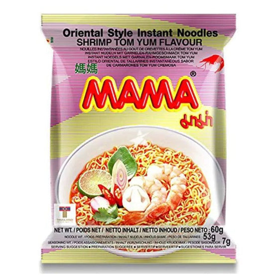 Oriental Style Instant Noodles Shrimp Flavour (Tom Yum) - MAMA - 60g
