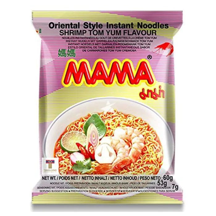 Oriental Style Instant Noodles Shrimp Flavour (Tom Yum) - MAMA - 60g