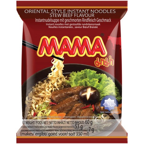 Oriental Style Instant Noodles Stew Beef Flavour - MAMA - 60g