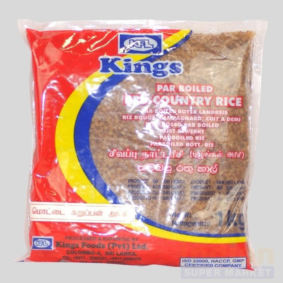 Parboiled Red Country Rice Kaikuththu - Kings - 1kg