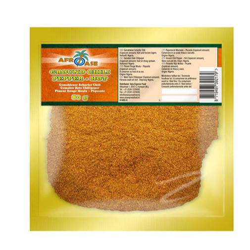 Ground Chili Pepper Hot - Afroase - 80g