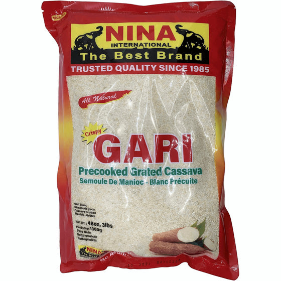 Gari Grated Cassava Precooked - Nina - 1.36kg