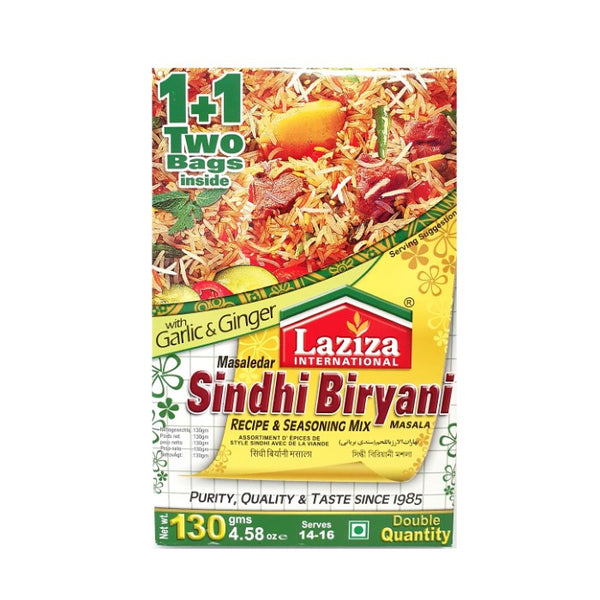 Sindhi Biriyani Mix with Garlic & Ginger - Laziza - 130g