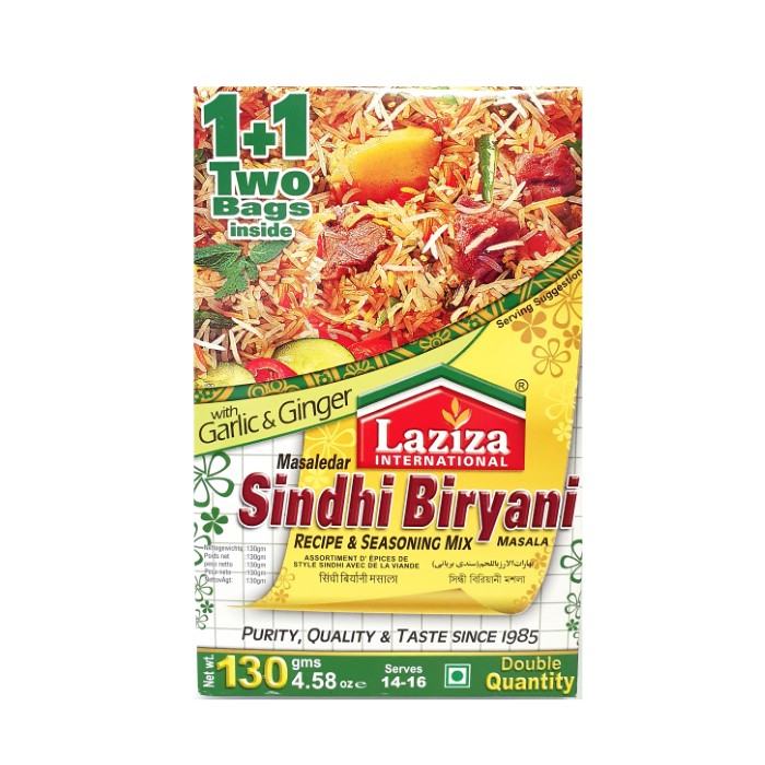 Sindhi Biriyani Mix with Garlic & Ginger - Laziza - 130g